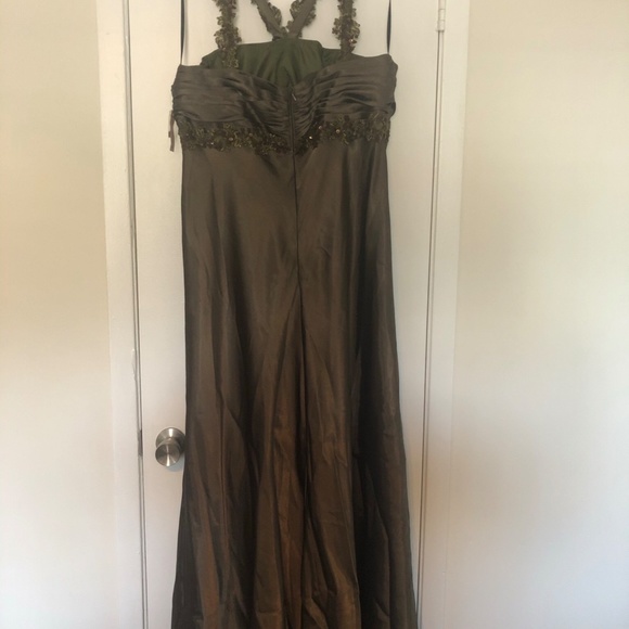 NEW Olive green formal dress! - Picture 4 of 6